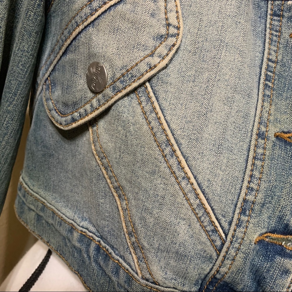 Jean Jacket Crop - image 6